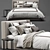 RH Lawson Bed - Stylish and Elegant Furniture 3D model small image 2