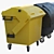 Versatile 4-Wheel Garbage Container 3D model small image 3