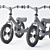 Vintage Blue Trybike: 2-in-1 Steel Tricycle & Balance Bike 3D model small image 5