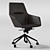 Modern Office Arm Chair with Casters 3D model small image 1