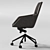 Modern Office Arm Chair with Casters 3D model small image 2