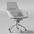 Modern Office Arm Chair with Casters 3D model small image 5