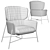 Caristo High Back Armchair: Sleek and Versatile Seating 3D model small image 2