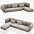 Modular Sofa Upholstered by Patricia Urquiola 3D model small image 1