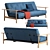 Balder Sofa: Comfort and Style Combined 3D model small image 1