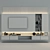 Modern TV Wall Set 41 3D model small image 2