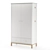 Modern Wood Wardrobe: 2-Door Storage 3D model small image 1