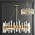 Elegant Teardrop Chandelier - John-Richard Collection 3D model small image 6