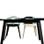 Modern 4union Dining Set 3D model small image 1