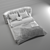 Modern Bed with 3D Visualization 3D model small image 4