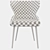 Velvet-Backed Madison Halved Armchair 3D model small image 7