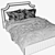 Modern Double Bed with Generous Dimensions 3D model small image 3