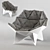 Geometry Luxe Chair 3D model small image 1