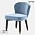 LoftDesign Chair 32863: Stylish Wooden and Fabric Seat 3D model small image 1