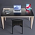 Modern Work Table for Efficient Workflow 3D model small image 2