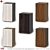 OM Document Cabinet Set - Classic Wood and Leather Design 3D model small image 1