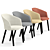 Modern Copa Wooden Base Chair 3D model small image 1