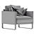 Rolled Cushion Luxury Chair 3D model small image 5