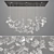 Nature's Elegance: Leafy Glass Chandelier 3D model small image 4