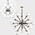 Elegant Bistro Round Chandelier 3D model small image 1