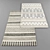 Modern Style Rugs Set 3D model small image 2