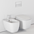 Flaminia Mono Wall-Hung WC & Bidet 3D model small image 5