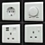 Elegant and Versatile Schneider Pieno White Switches & Sockets 3D model small image 6