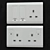 Elegant and Versatile Schneider Pieno White Switches & Sockets 3D model small image 7