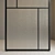 Versatile Glass Partition: Standalone or Pivot Door 3D model small image 3