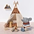 Cozy Teepee Hideaway 3D model small image 1