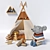 Cozy Teepee Hideaway 3D model small image 5