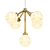 Modern Mini Gold and White Chandelier 3D model small image 1