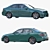 Turbo Sedan: High-Performance Luxury Car 3D model small image 1