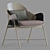 Luxury Leather Armchair: Roma Collection 3D model small image 1