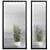 4-Panels Embossed Glass Partition 3D model small image 4