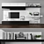 Versatile TV Stand & Workspace Set 3D model small image 1