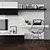 Versatile TV Stand & Workspace Set 3D model small image 2