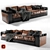 Modern Leather Sofa 3D model small image 3