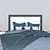 Sleek Contemporary Bed 3D model small image 6