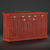 Luxury Yacht Oak Cabinet 3D model small image 3