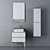 Sleek Modern Bathroom Cabinet 3D model small image 3