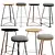 TRI650 Soft Top Stool: Sleek, Stylish, and Sturdy 3D model small image 1