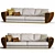 Elegant Pregno Normandie Sofa 3D model small image 1