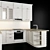 Sleek 3-Piece Kitchen Set 3D model small image 6