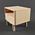 Elegant Bow 1 Bedside Table 3D model small image 2