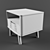 Elegant Bow 1 Bedside Table 3D model small image 4