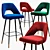 Avorio bar stool by Eichholtz: Elegant and Versatile 3D model small image 1