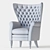 Elegant Bergere Armchair by Annibale Colombo 3D model small image 4