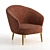 Elegant Samara II Armchair 3D model small image 4