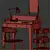 Modern IKEA Dressing Table Set 3D model small image 5